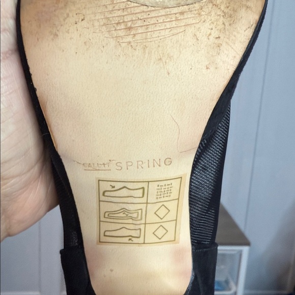 Call It Spring Black Lace-Up  Mesh panel Mary Jane Heels US8/EU 39 - Picture 6 of 6